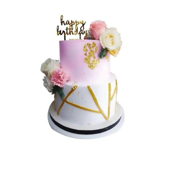 Abstract Flower Cake