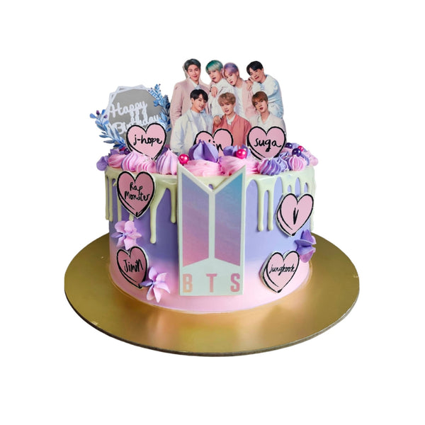 BTS Ombre Cake
