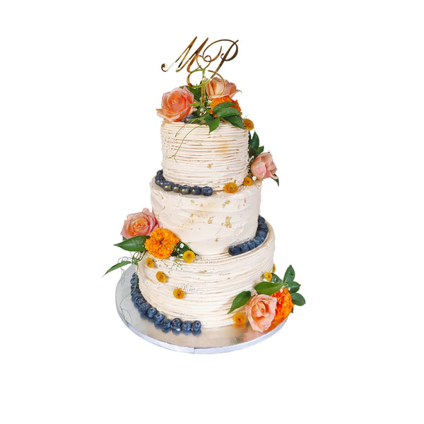 Bohemian Themed Wedding Cake