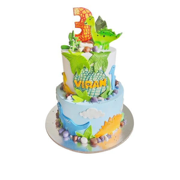 Dinosaur Jungle Cake
