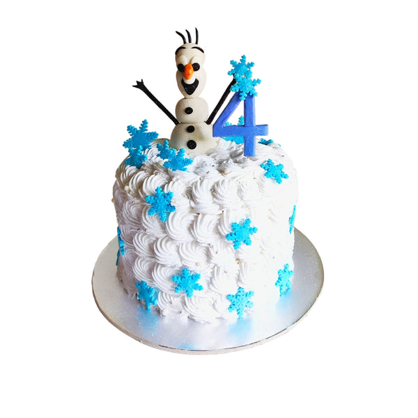 Frozen Snowman Cake