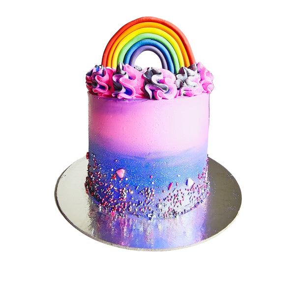 Ombre Rainbow Cake