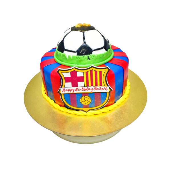 Football FC Barcelona Cake
