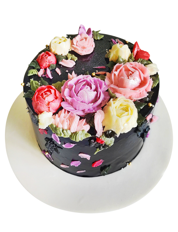 Flowers 'n' Chocolate Cake